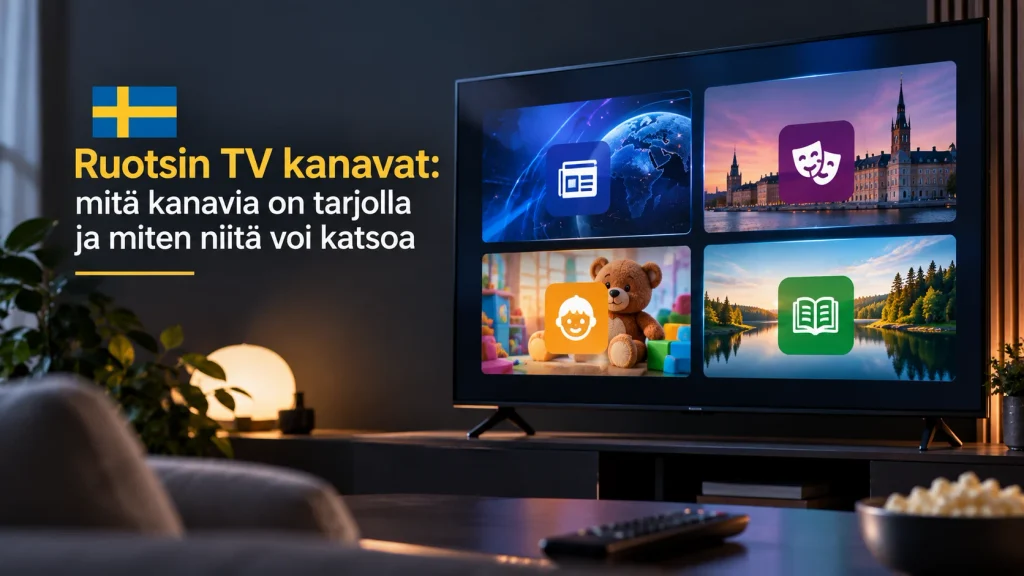 SVT:n julkisen palvelun kanavat esillä televisionäytöllä